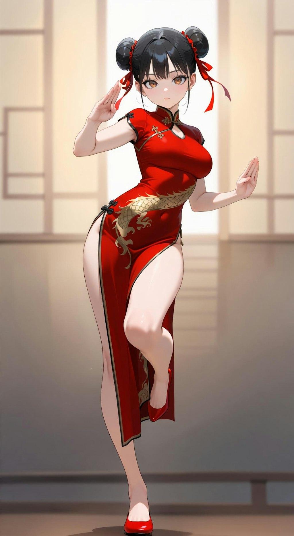 お団子チャイナ娘
