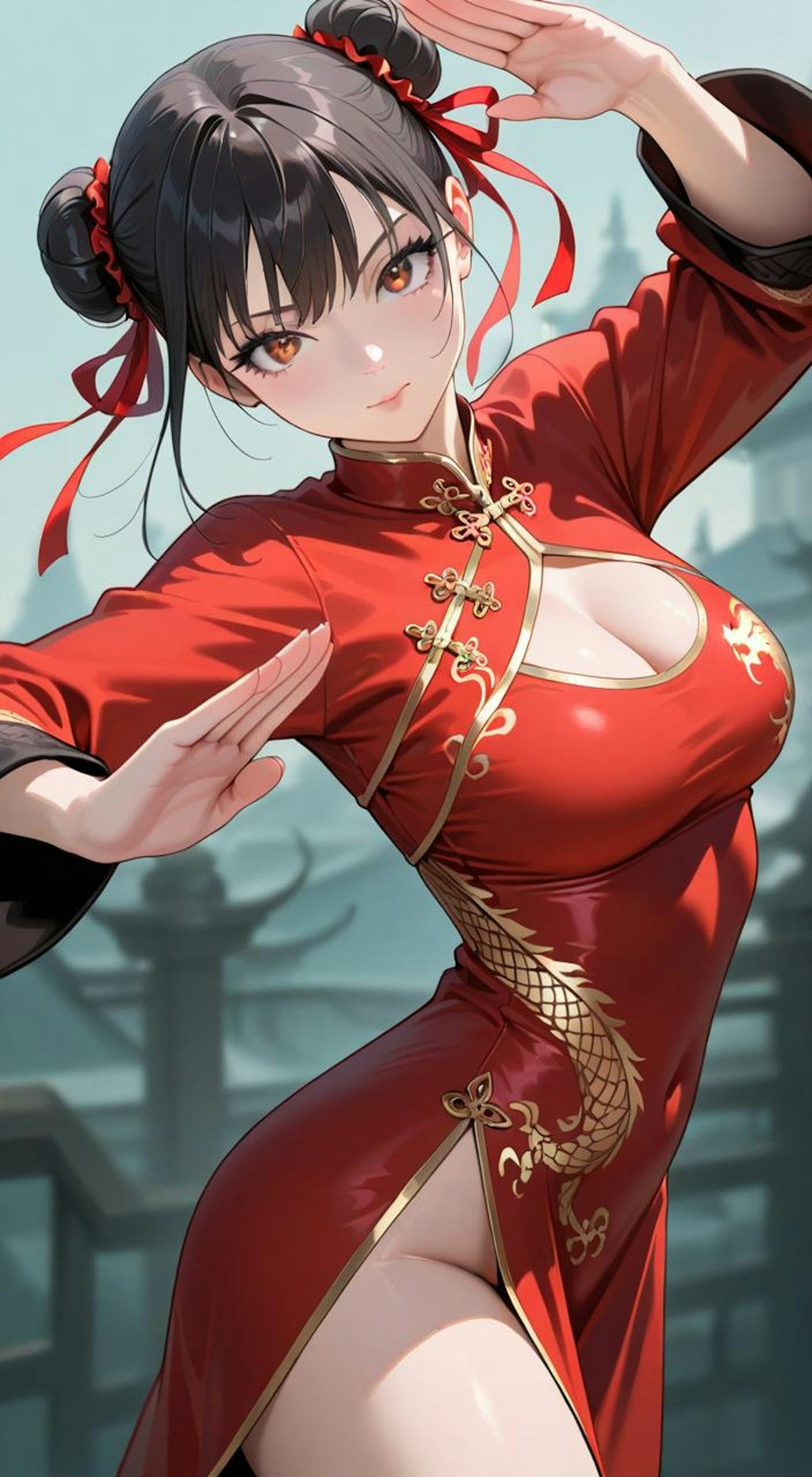 お団子チャイナ娘