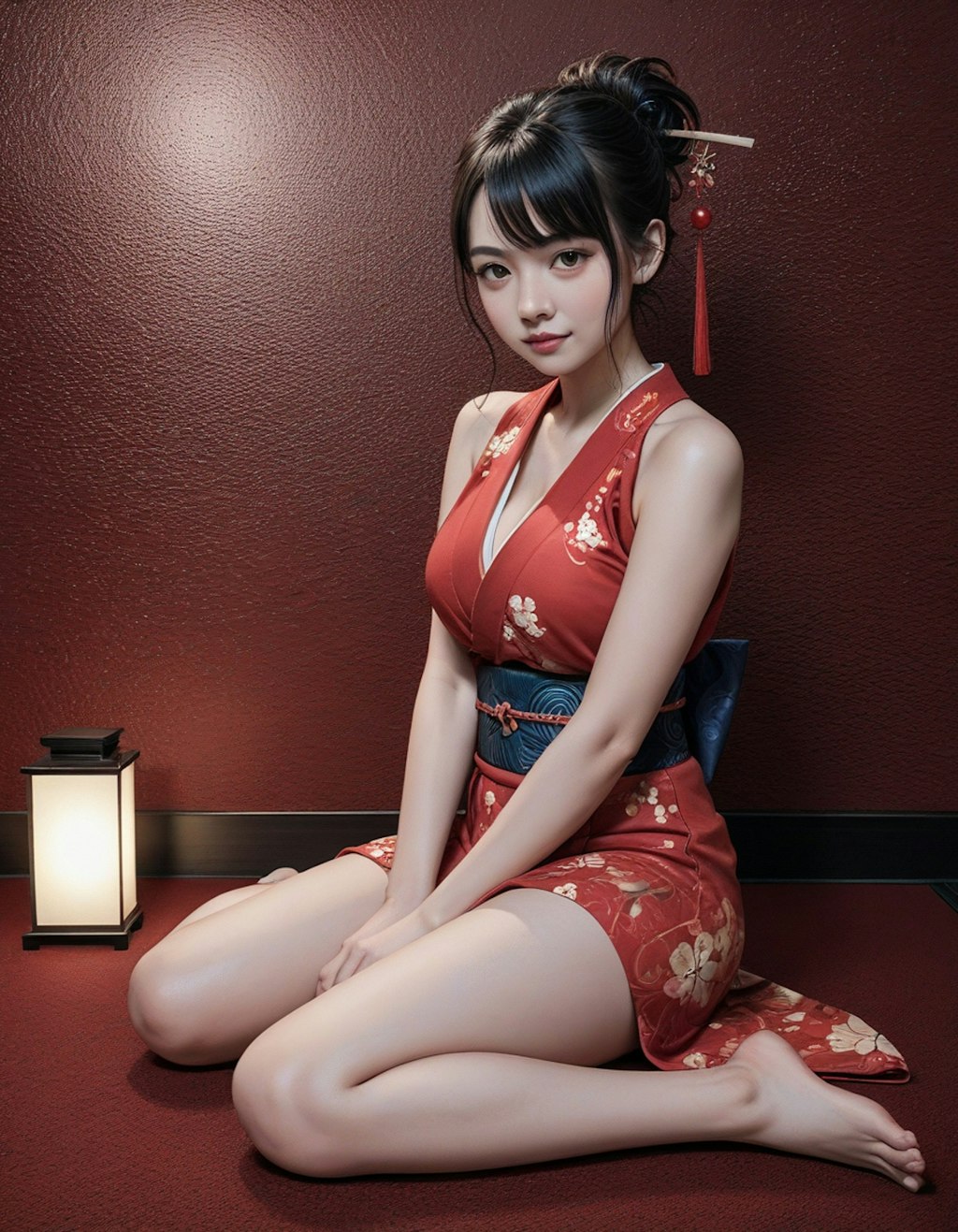 Red kimono