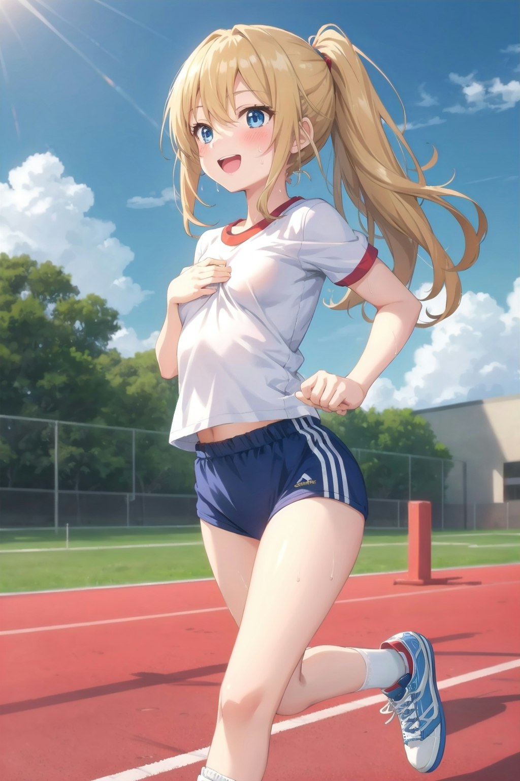 体育の時間の金髪ちゃん