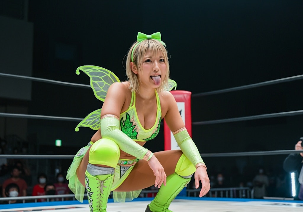 女子プロレスラー、妖精