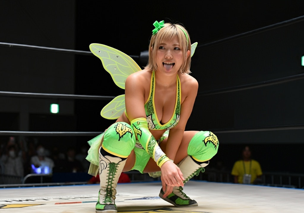 女子プロレスラー、妖精