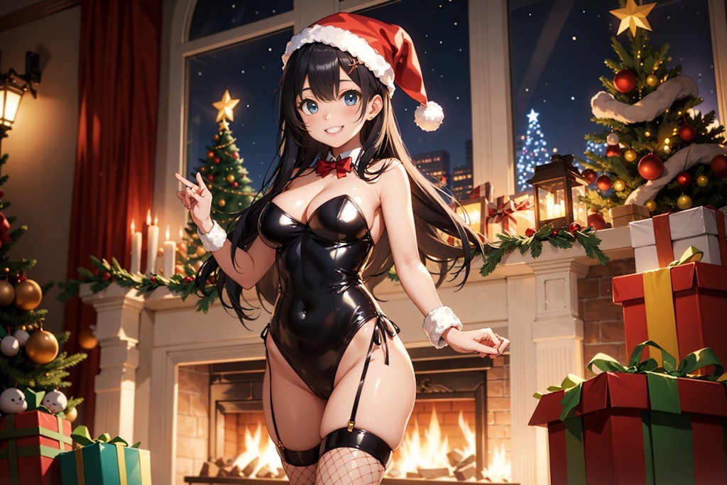 バニーガールのクリスマスパーティー