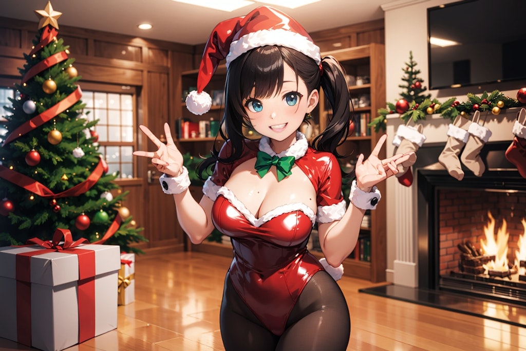 バニーガールのクリスマスパーティー