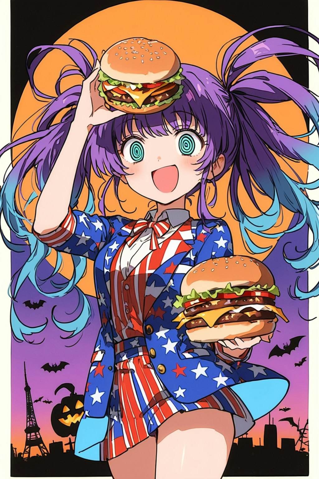 アメリカン紫髪ちゃん