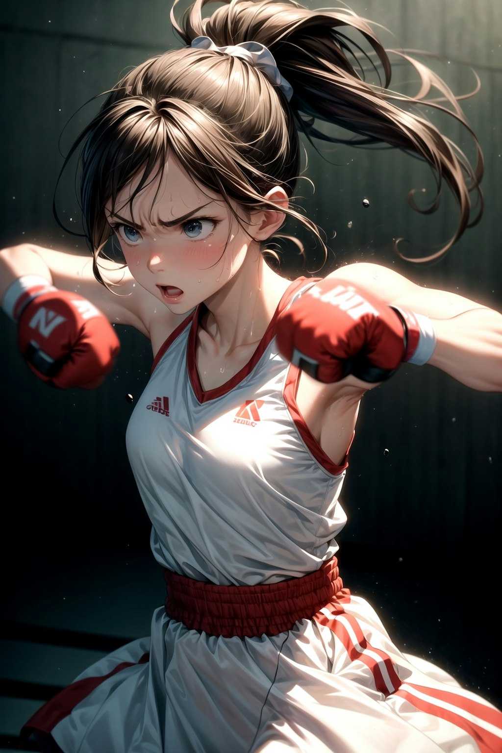 ボクシングマッチの女の子①