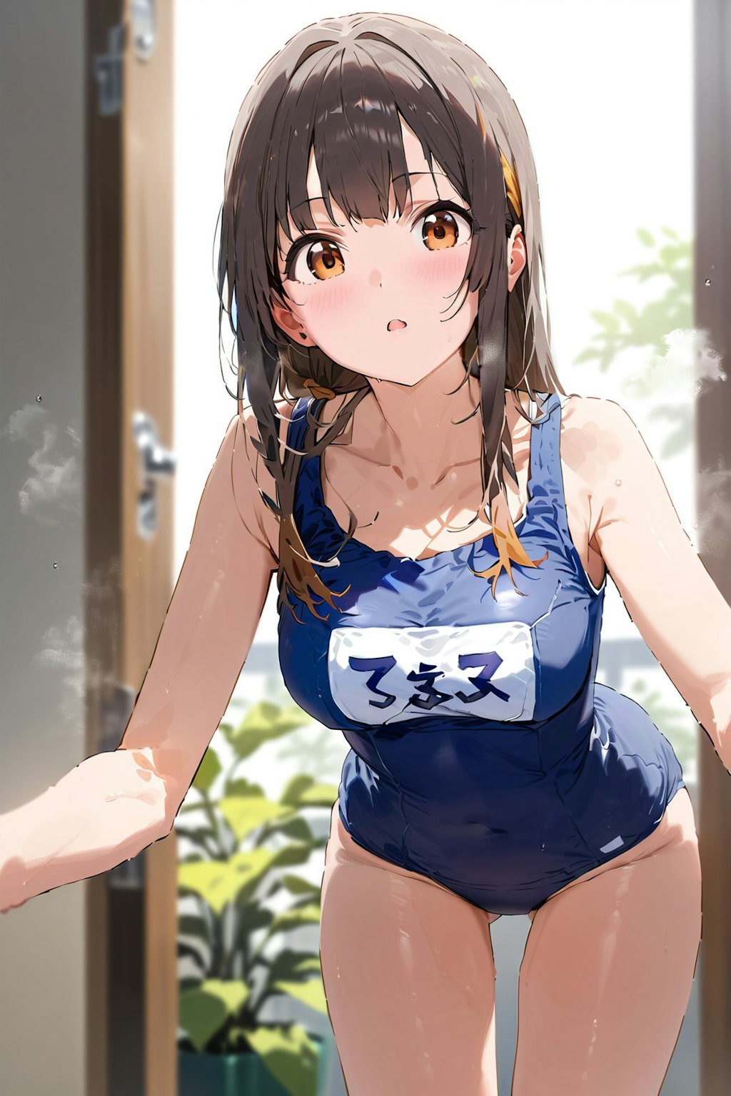 スクール水着の女の子