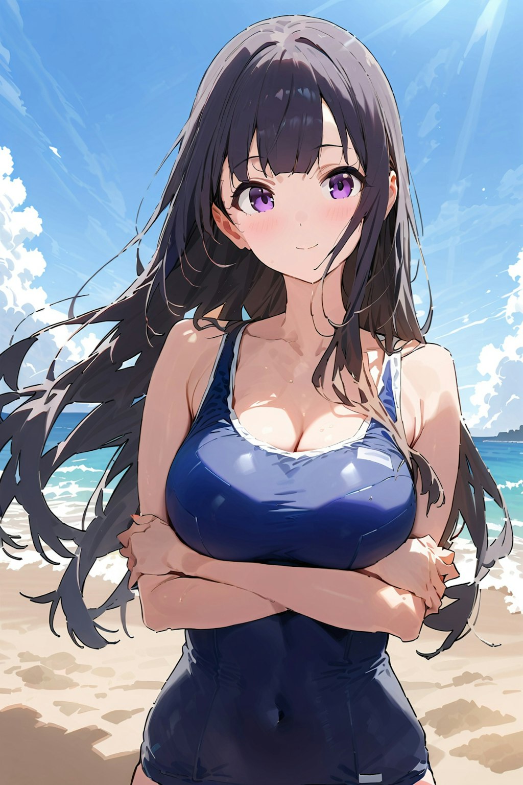 スクール水着の女の子