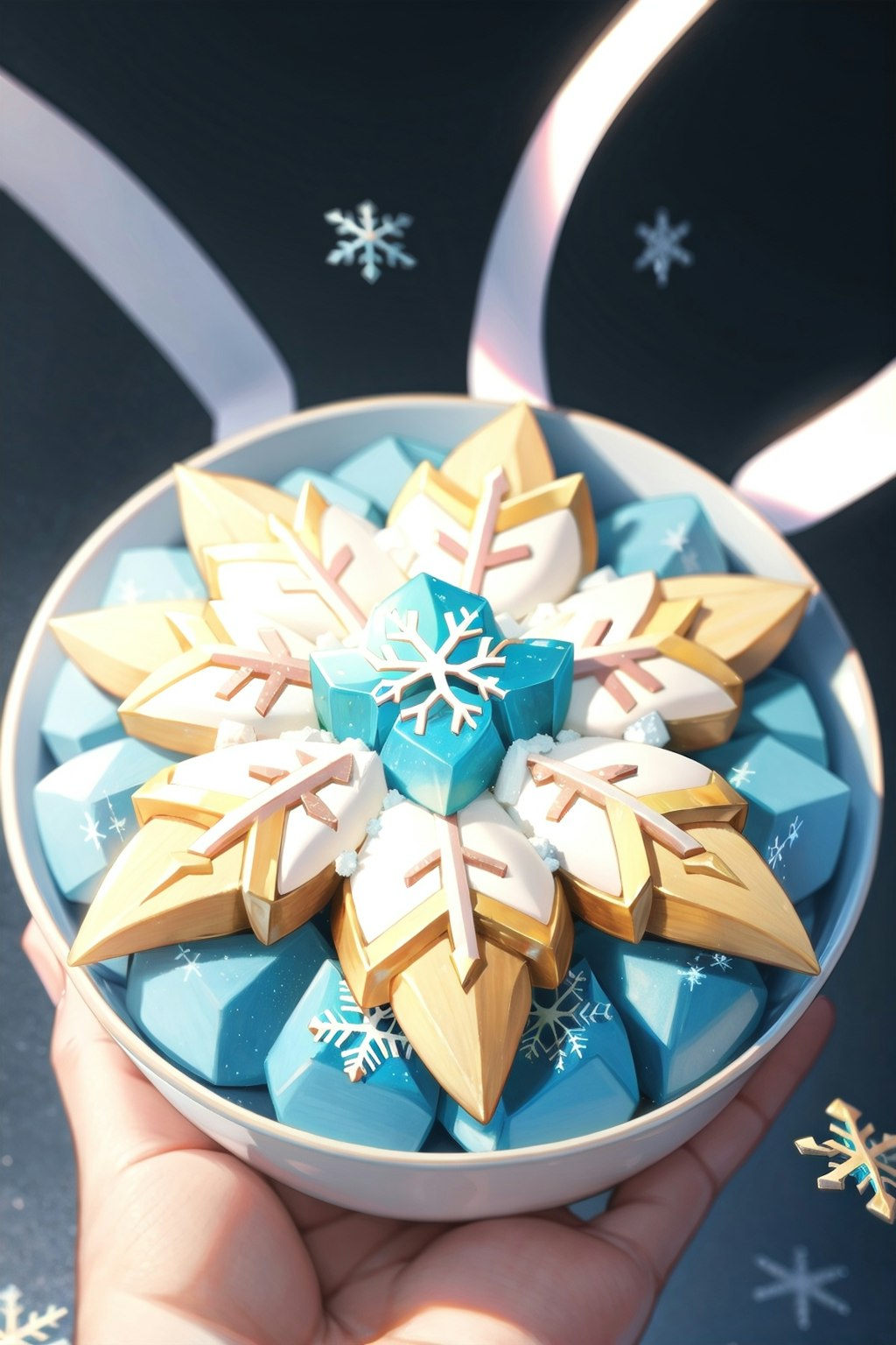 雪結晶和菓子