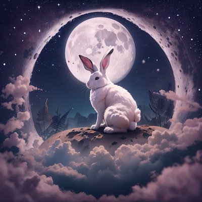 月に行きたいウサギ