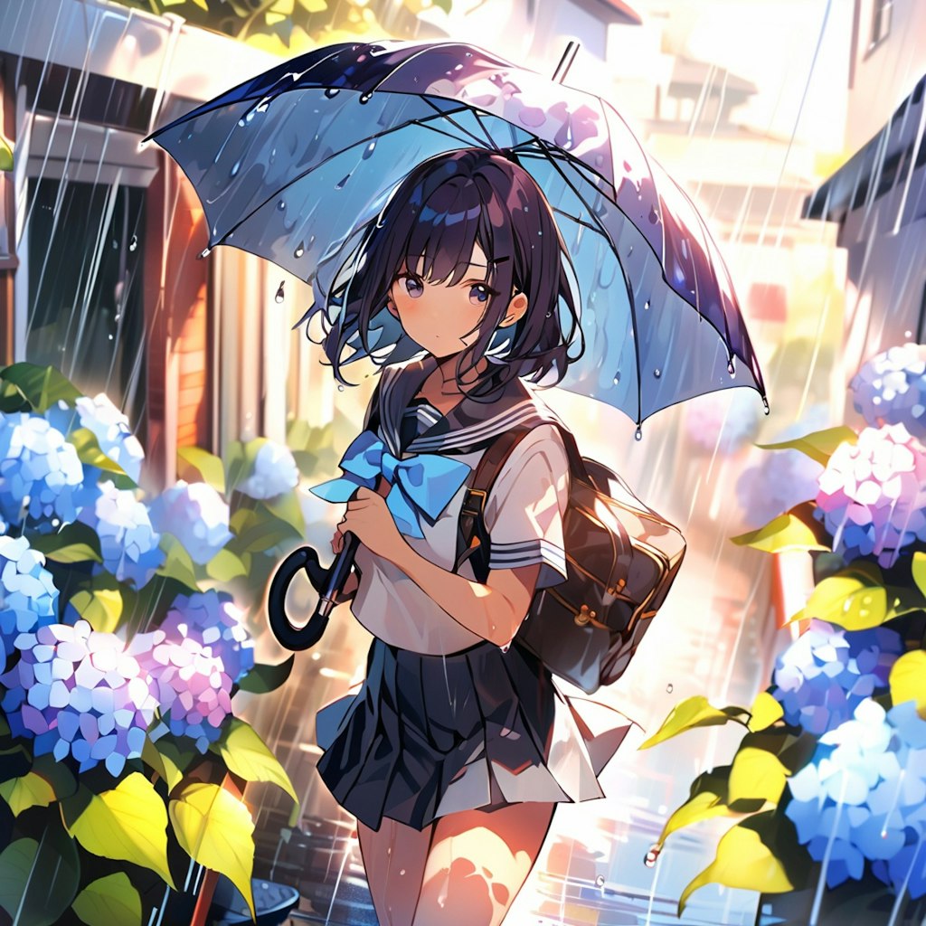 この時期のしとしと雨って好き