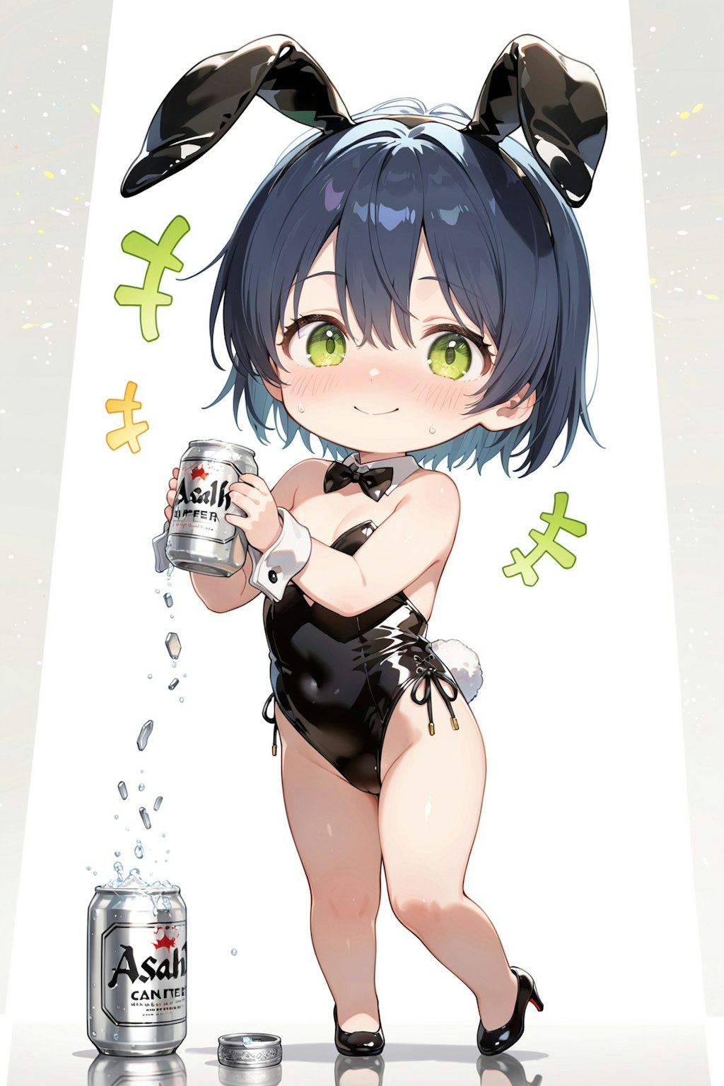 ちびキャラバニーさんとアサヒスーパードライ Y623