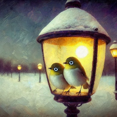 White-eyes in lamp (3)