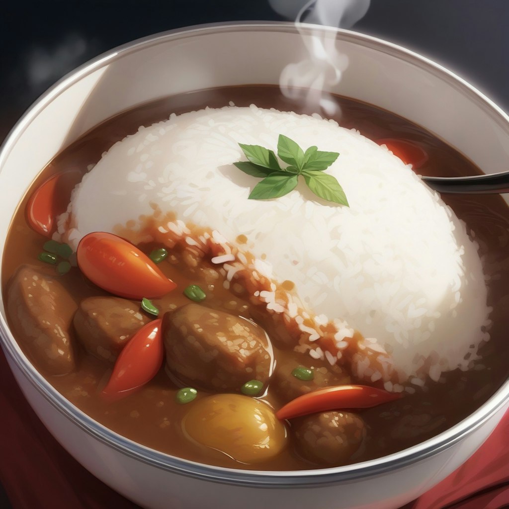 熱々カレーライス