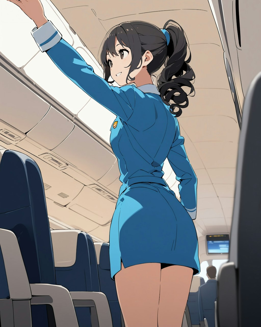 航空関係で働いてる女の子