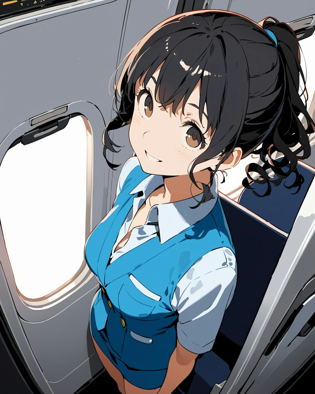 航空関係で働いてる女の子