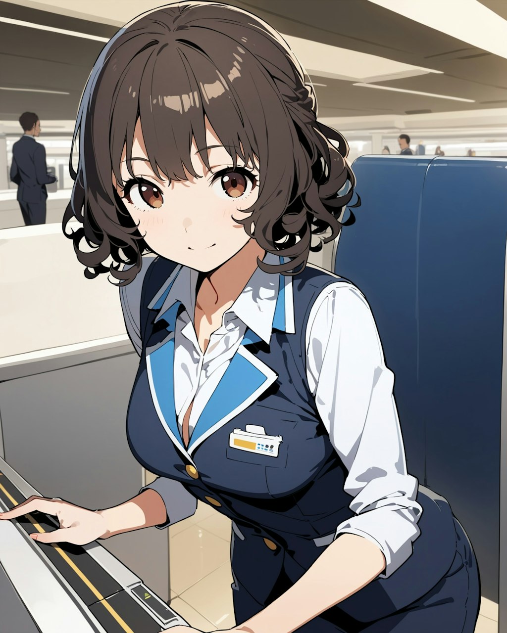 航空関係で働いてる女の子