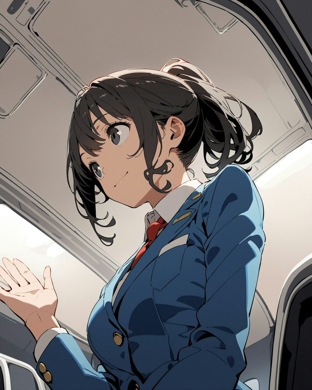 航空関係で働いてる女の子