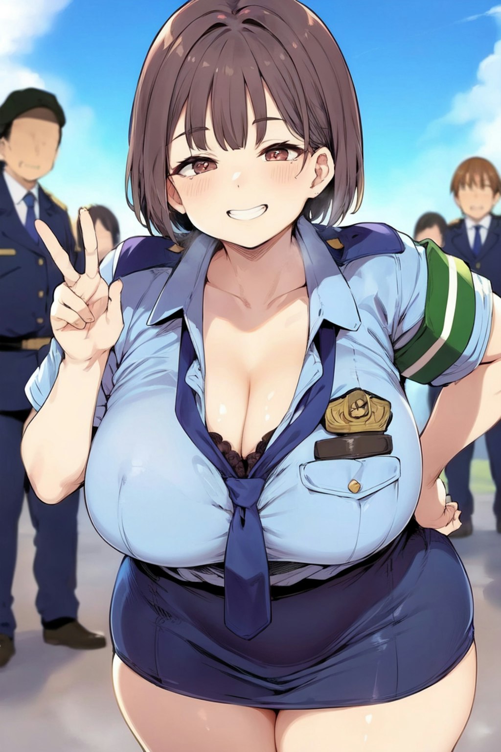 むちむち婦警さんのパトロール