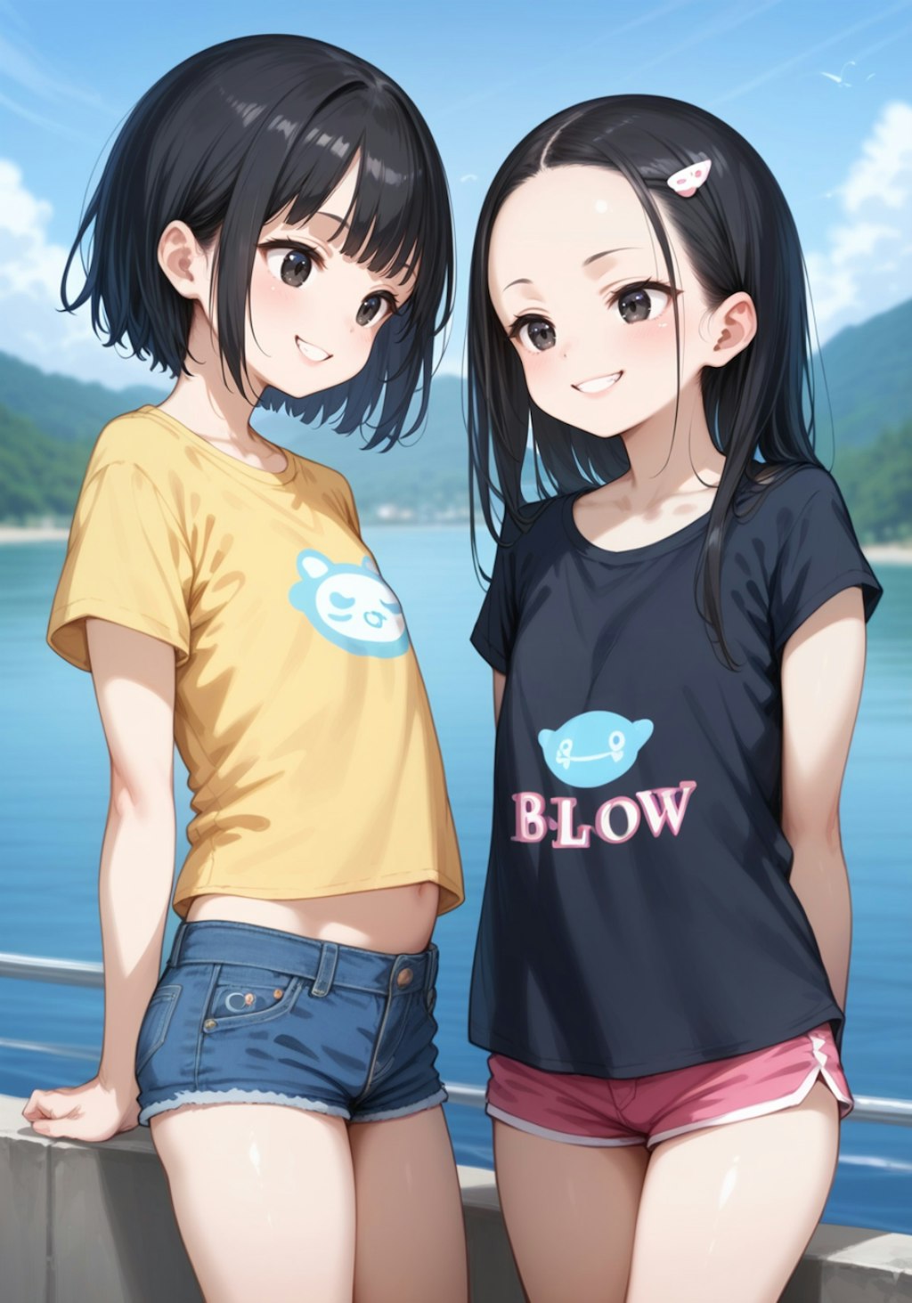 水辺の女の子たち