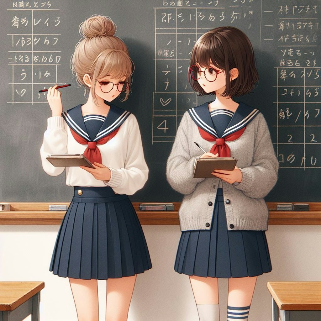 眼鏡女子 楓と金団子ちゃん