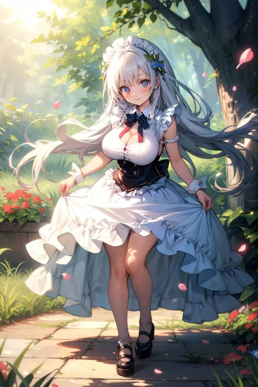 fairy maid in the garden