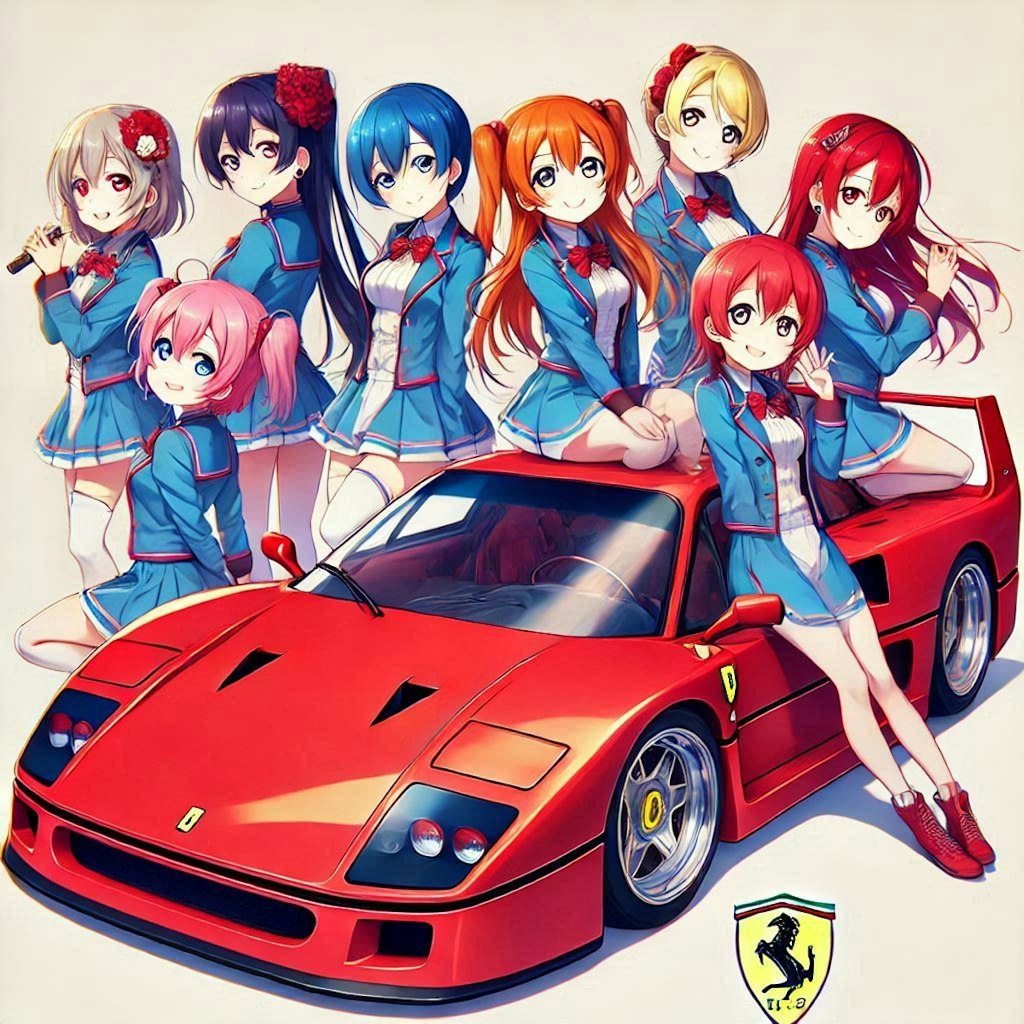 ラブライブキャラとフェラーリF40