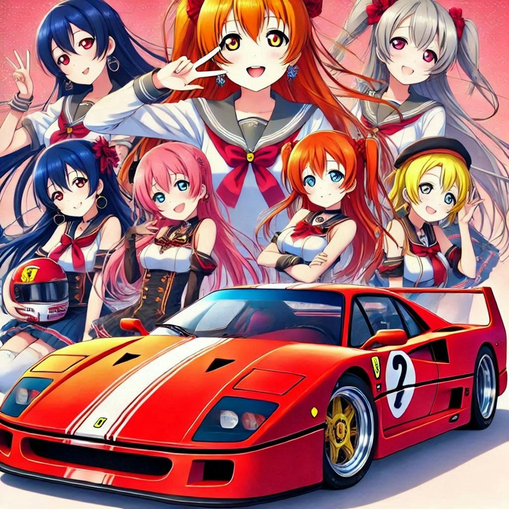 ラブライブキャラとフェラーリF40