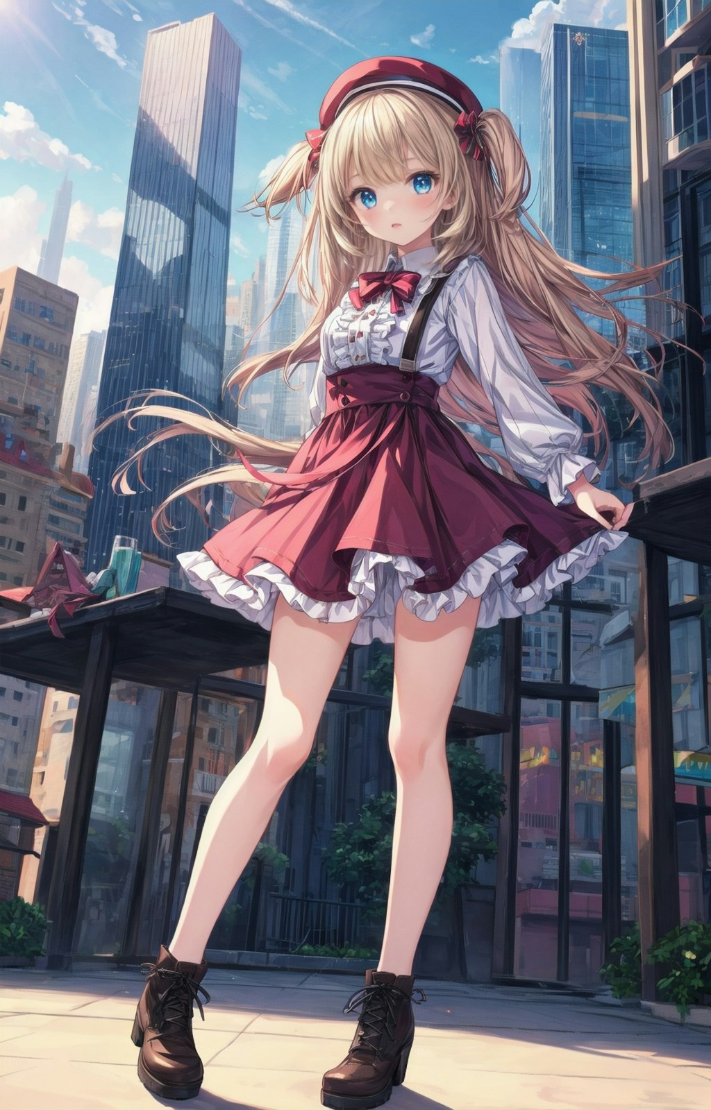 都会の女の子 city girl