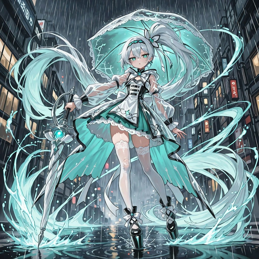 雨従える魔法少女