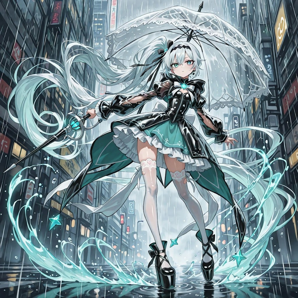 雨従える魔法少女