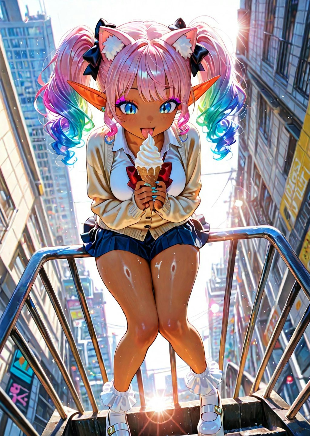 12枚）アイスクリームとギャル