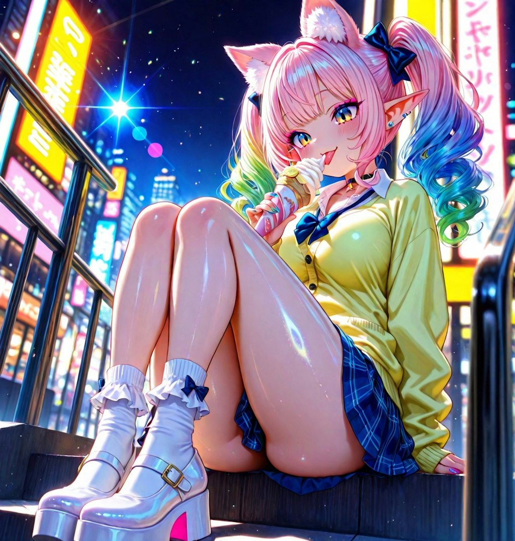 12枚）アイスクリームとギャル