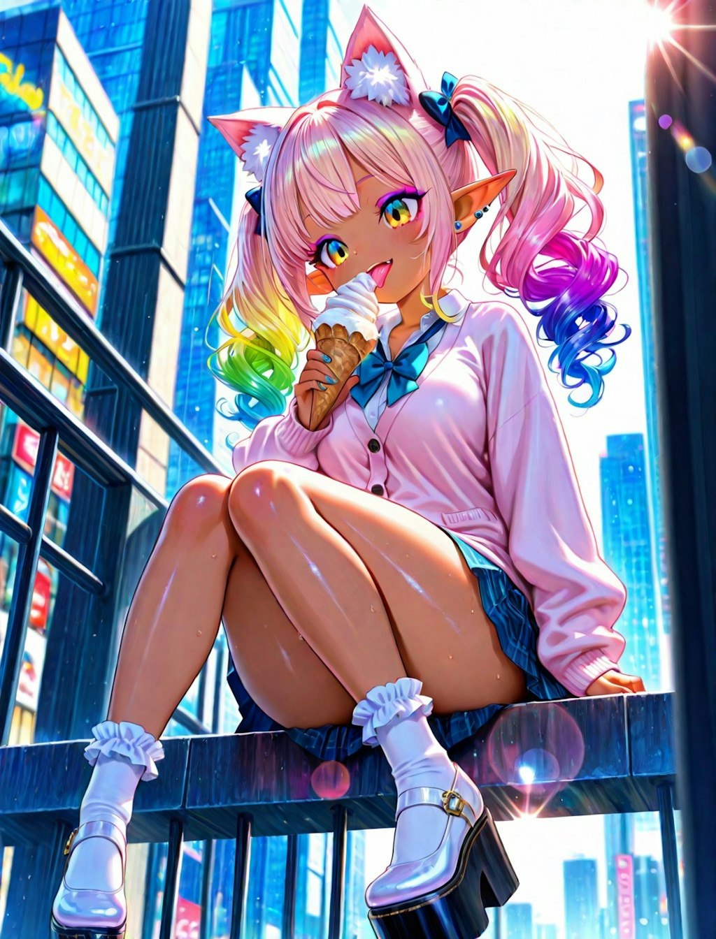 12枚）アイスクリームとギャル