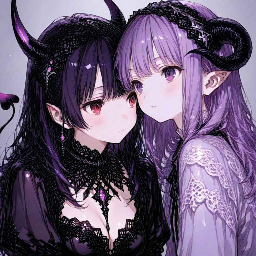 仲のいい悪魔っ子
