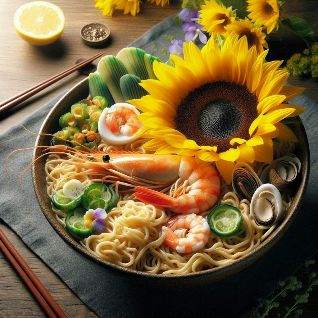 ひまわりseafood noodle