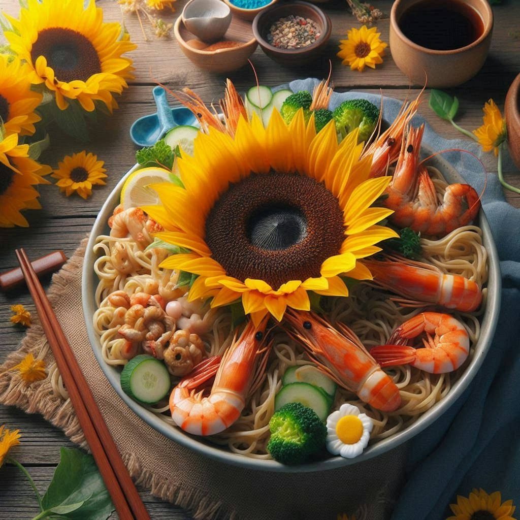 ひまわりseafood noodle