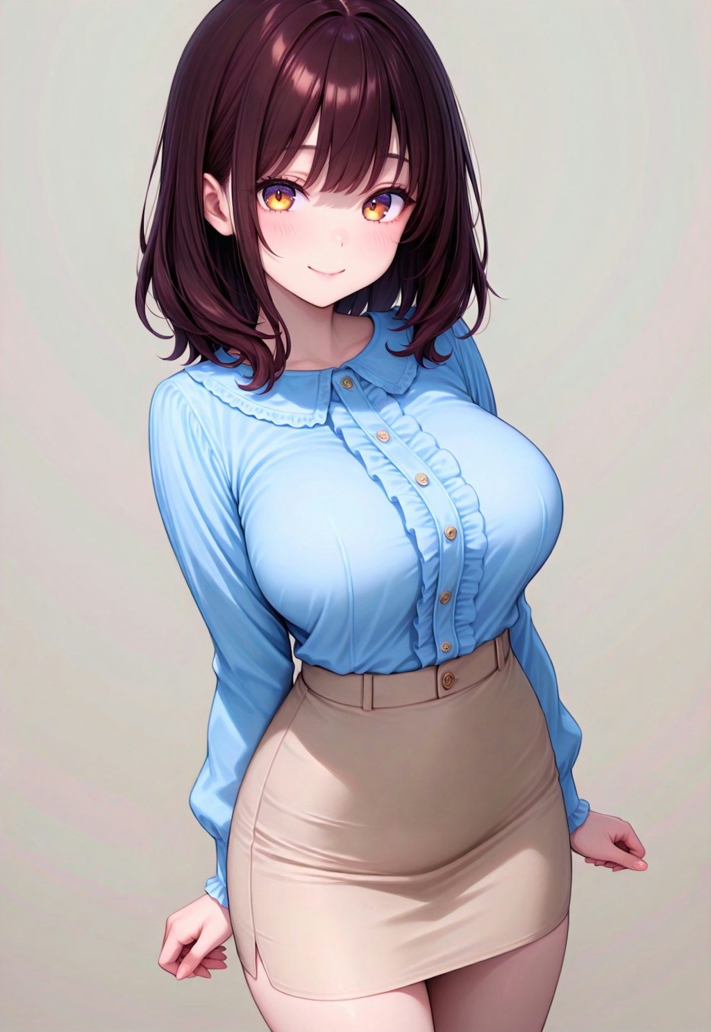 376（水色のブラウス）