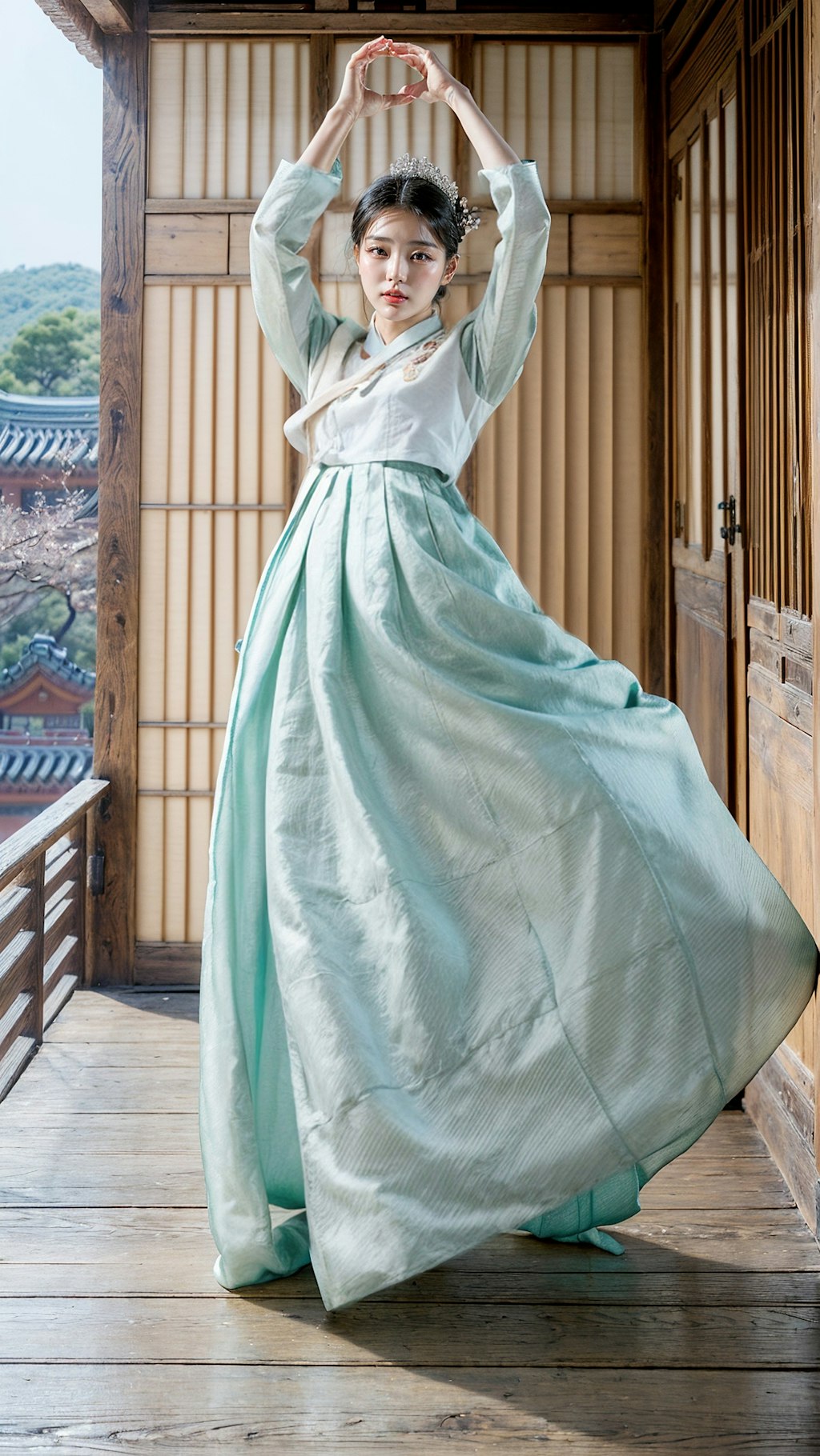 Woman wearing Hanbok (68pics)