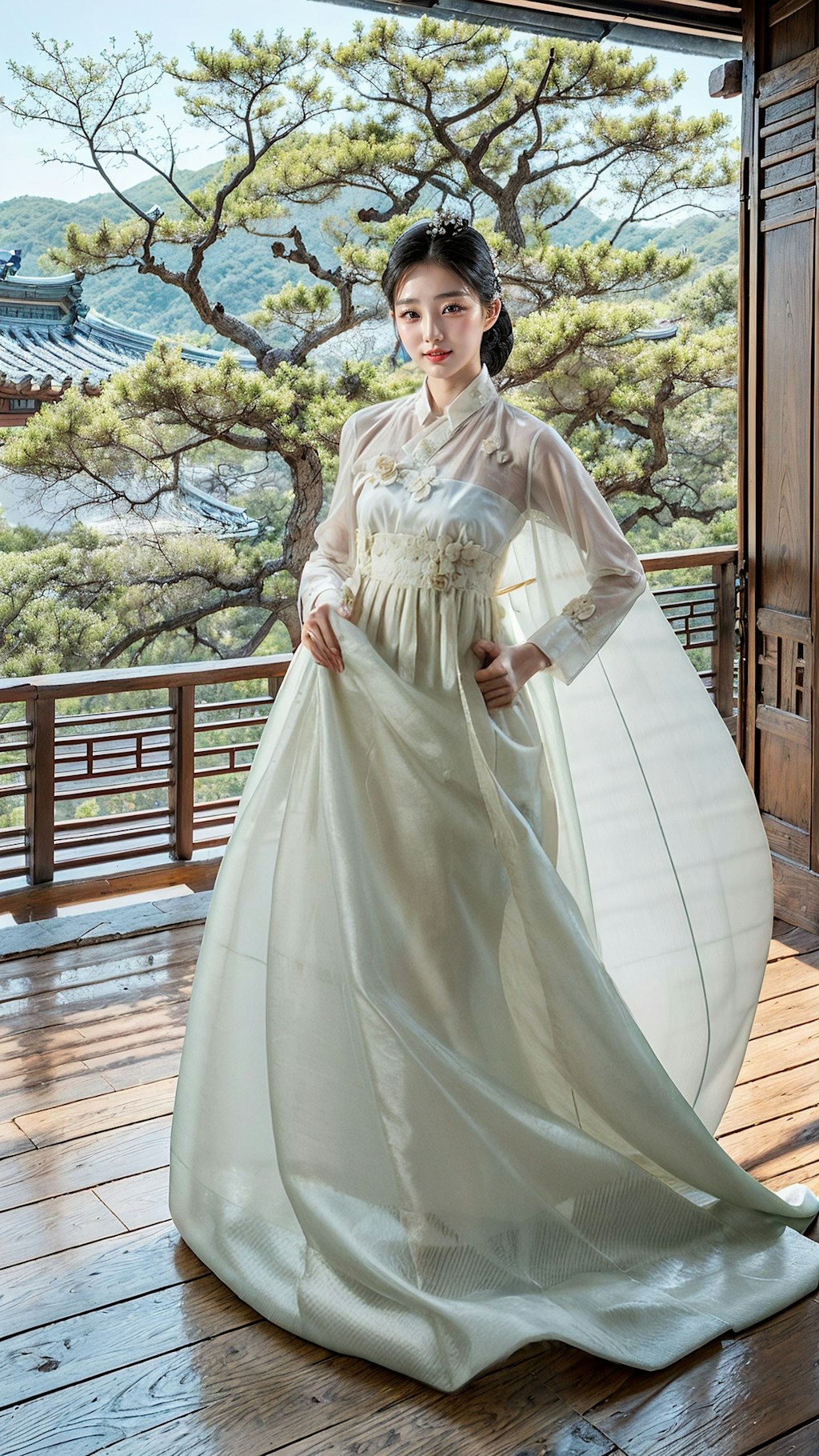 Woman wearing Hanbok (68pics)