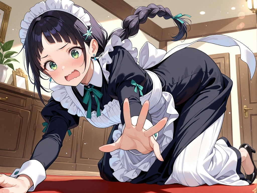 三度コケるメイドさん