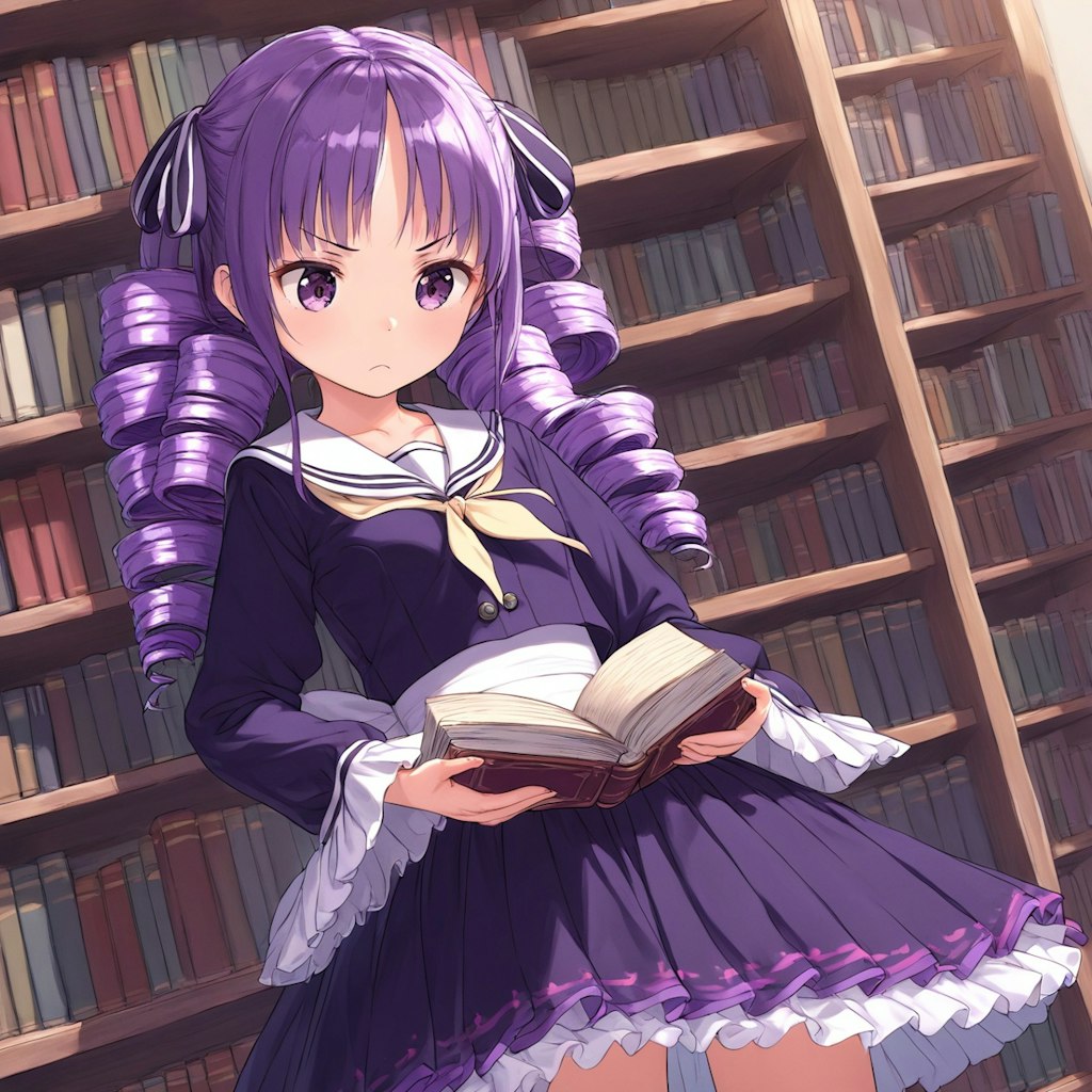 本を読む嬢