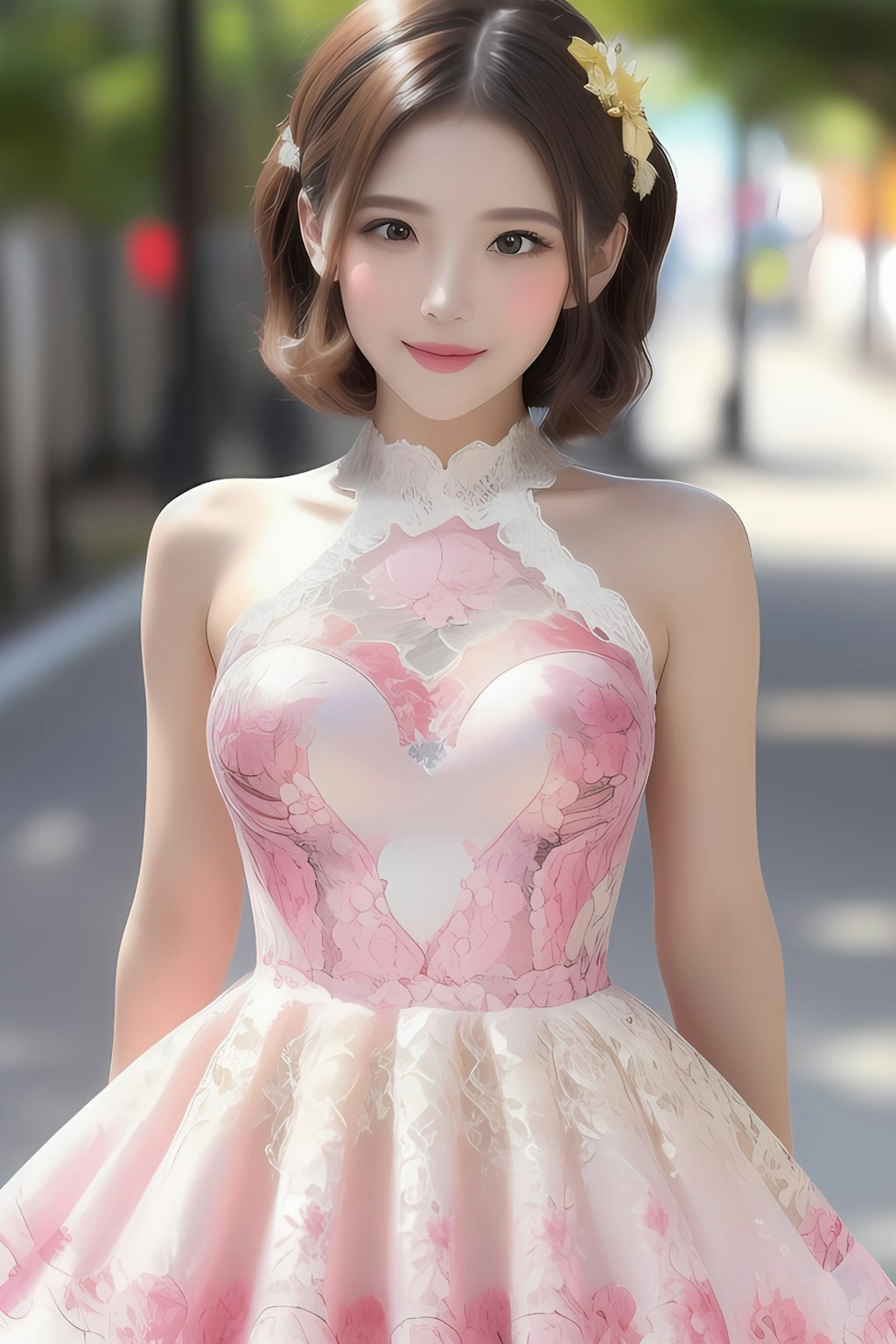 かわいいドレスを着たかわいい女性を見てみたーい