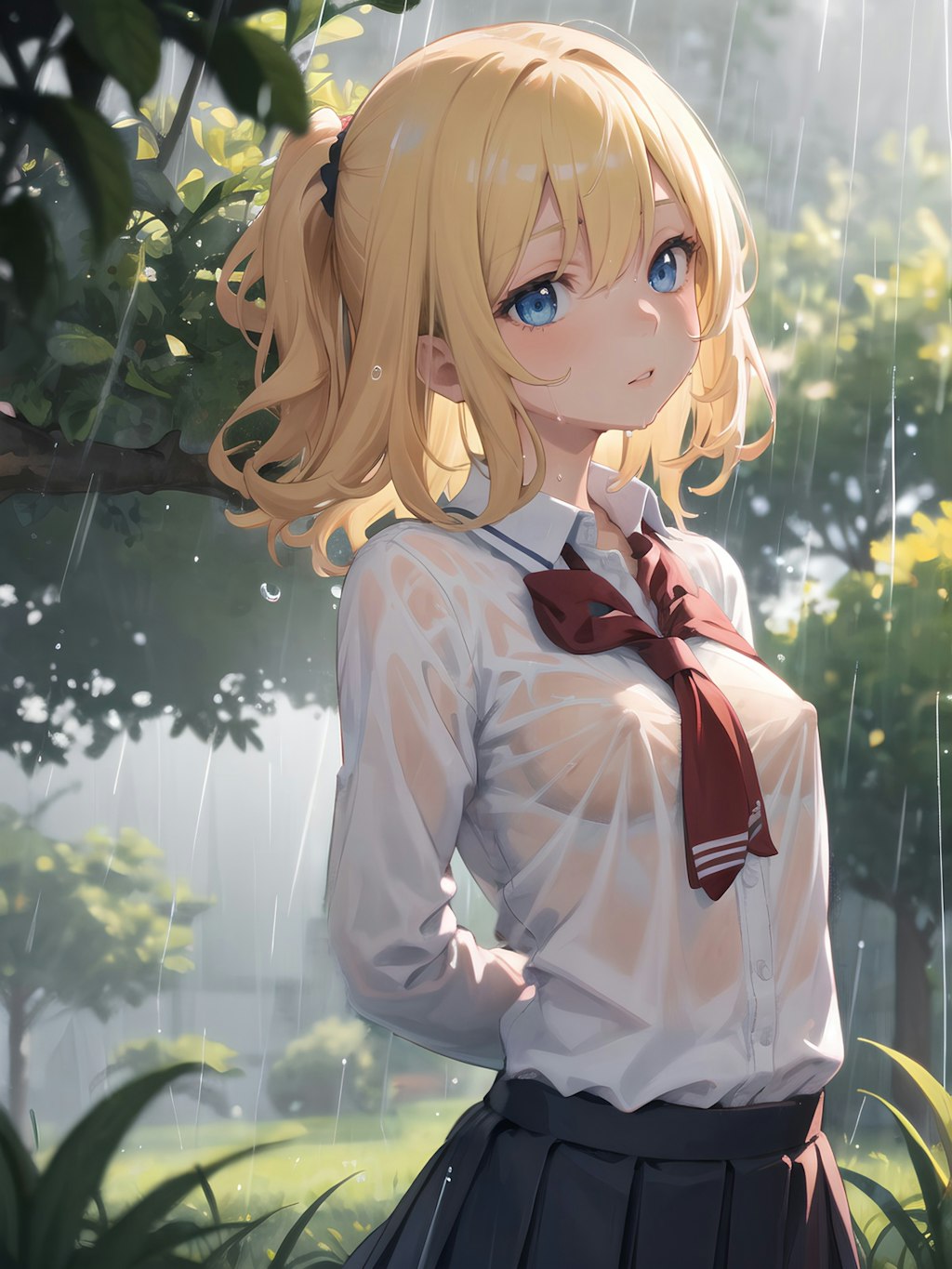 明るい雨