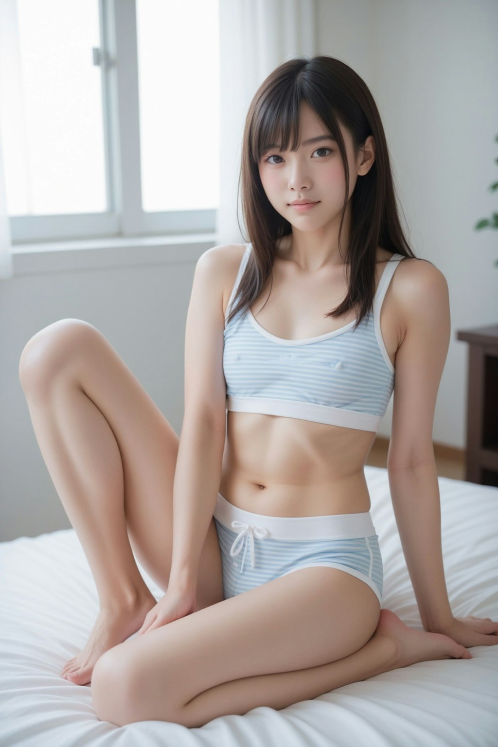縞柄を纏う