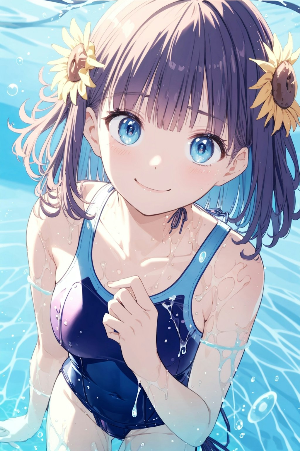 ワンピ水着 (AQUA)