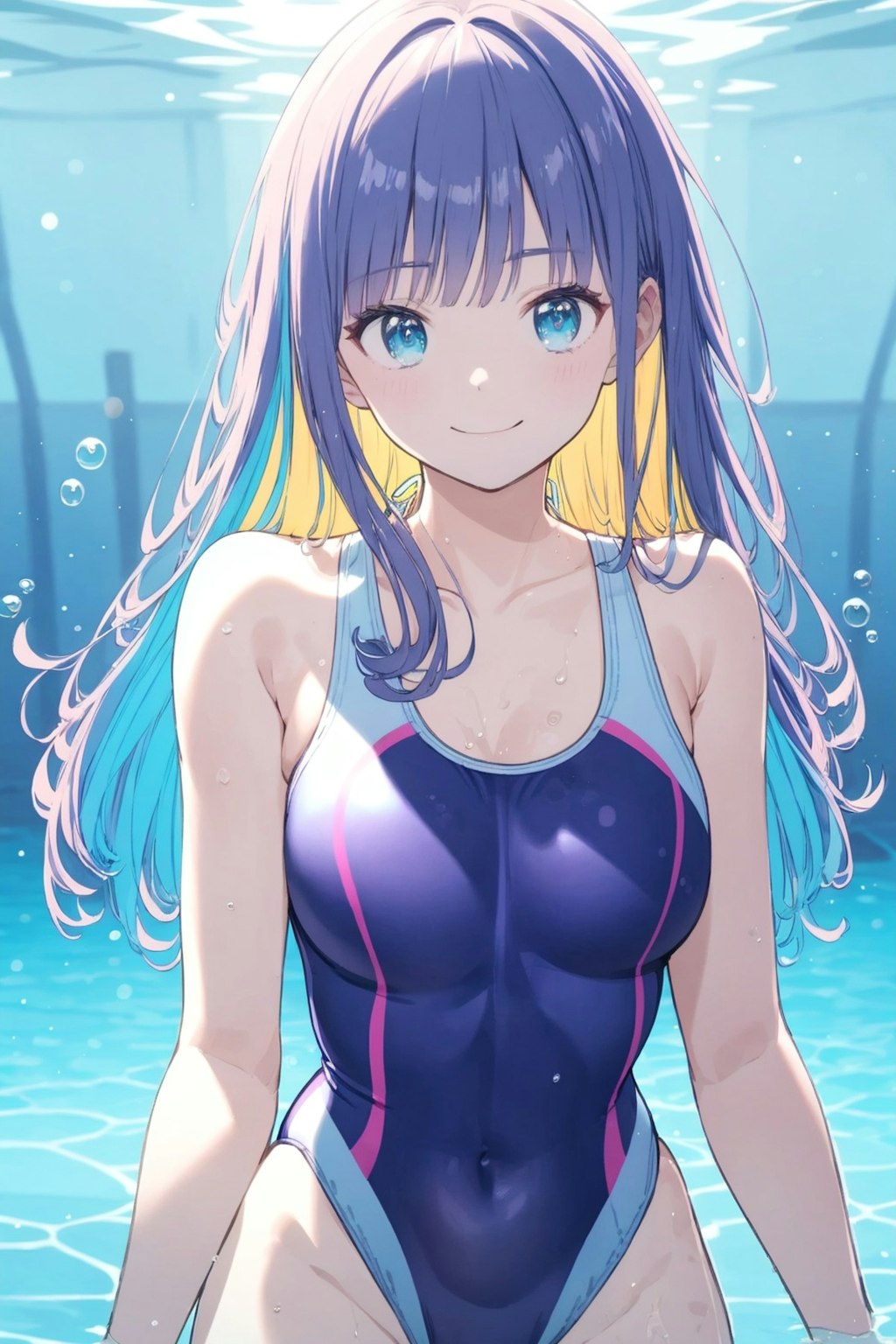 ワンピ水着 (AQUA)