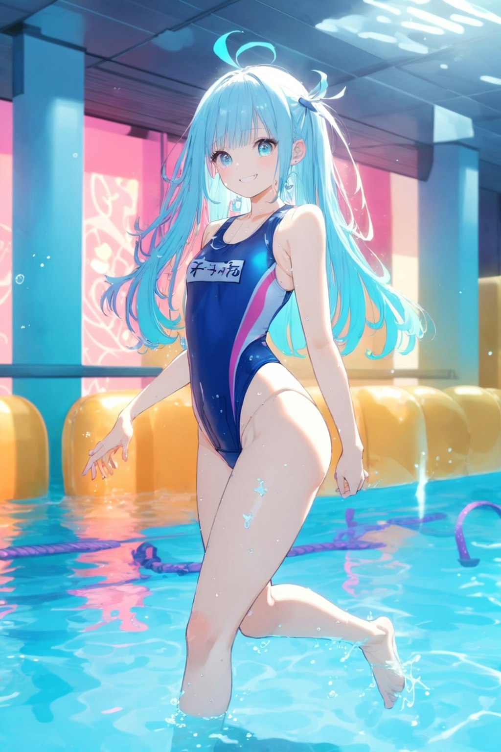 ワンピ水着 (AQUA)