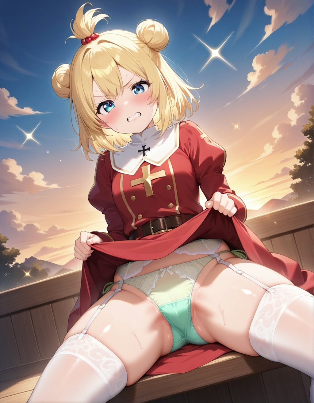 嫌な顔でパンツ見せてくる女の子～聖女編～