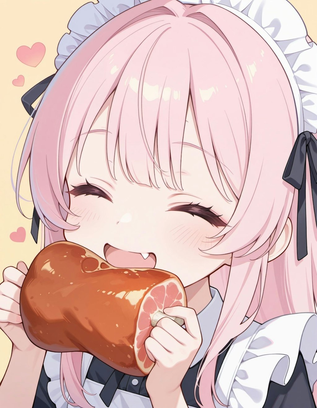 お肉うまうまメイドさん
